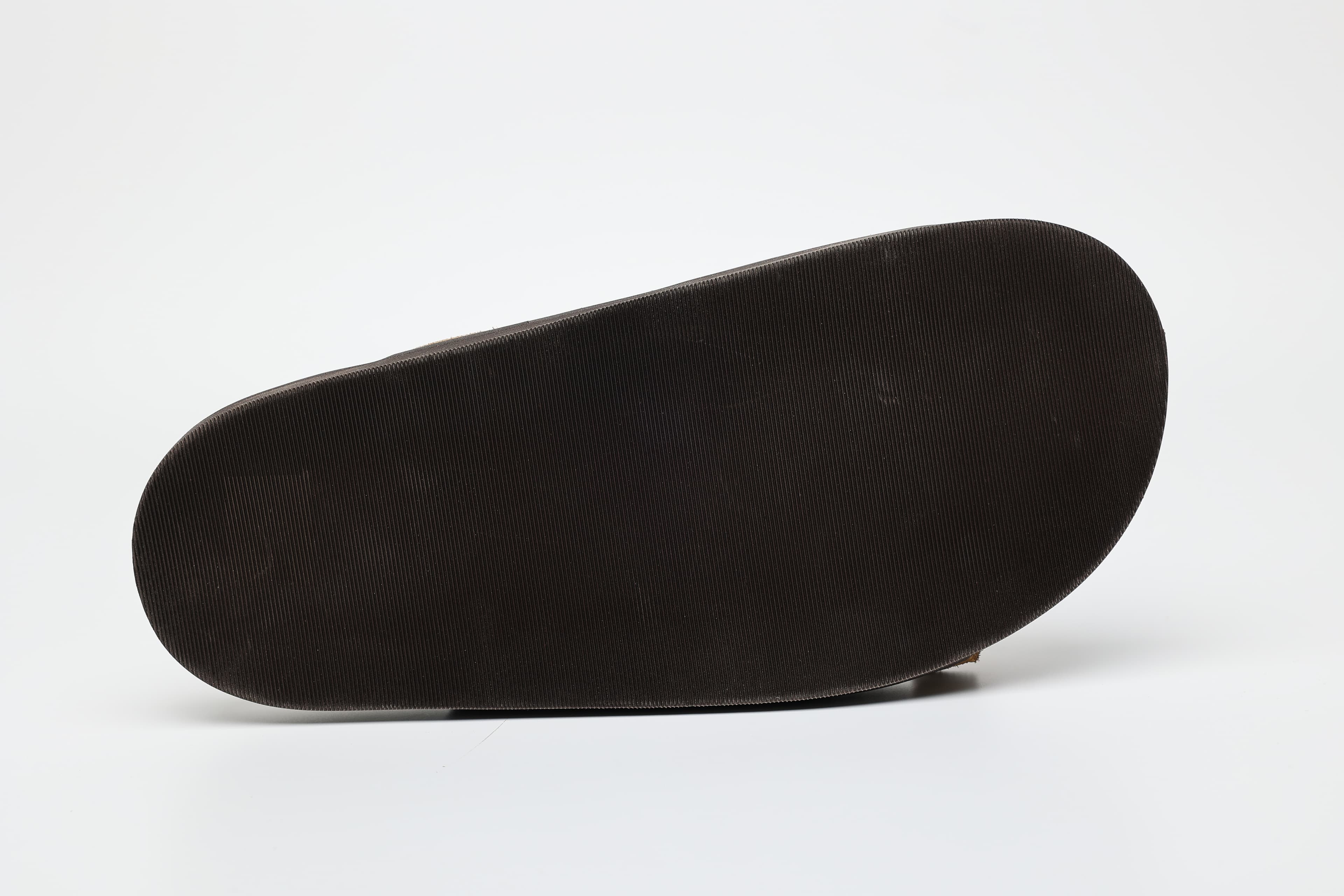 Single Buckle Cow Suede Comfort Slides Detail 3