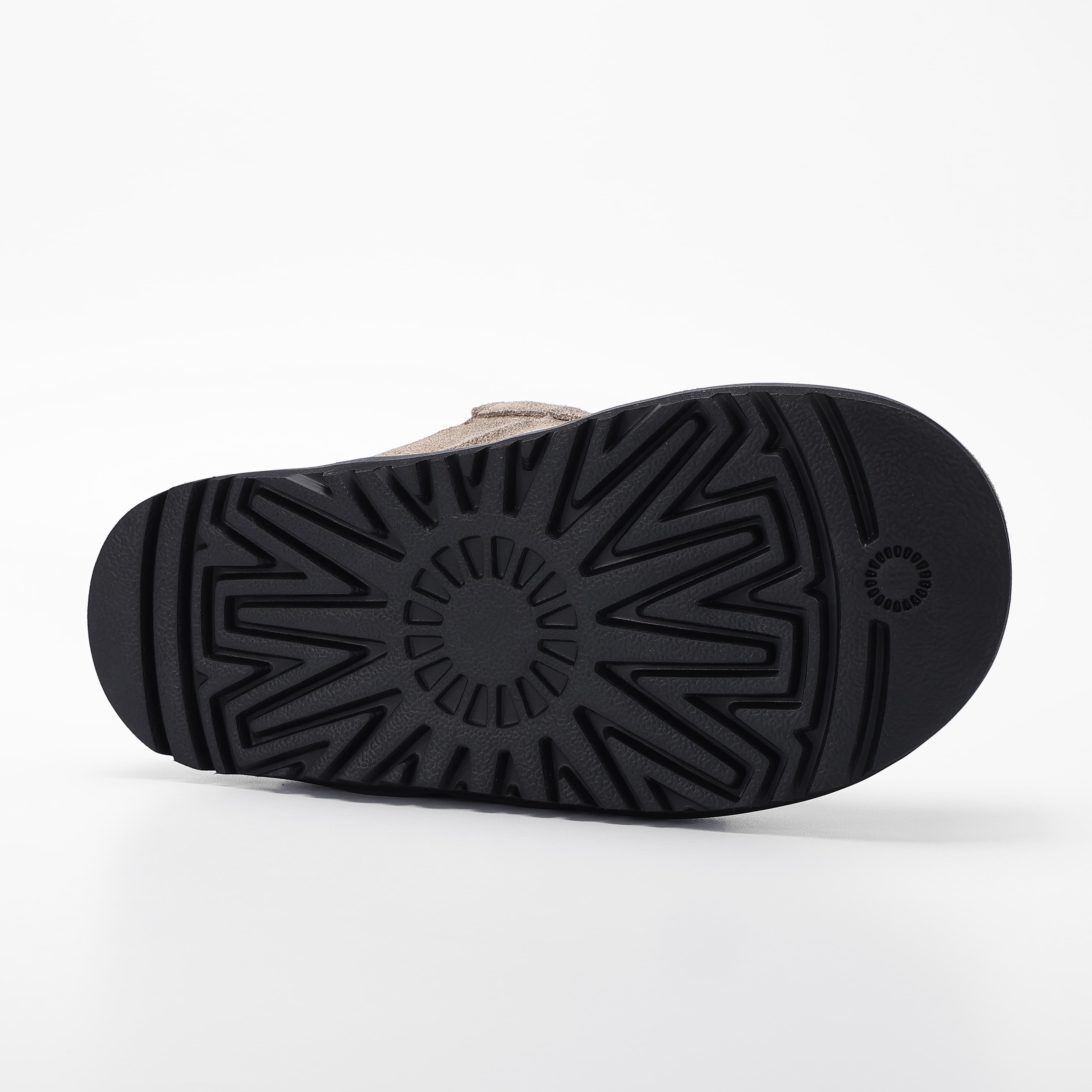 Closed Toe Cow Suede Mule Clogs with Contrast Sole Detail 3